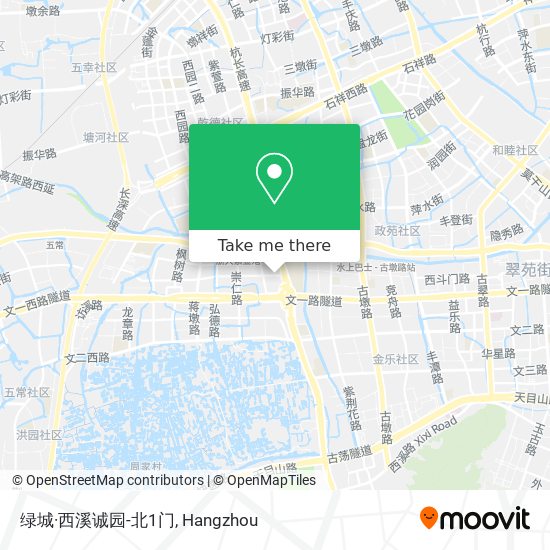 绿城·西溪诚园-北1门 map