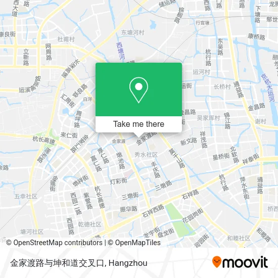 金家渡路与坤和道交叉口 map