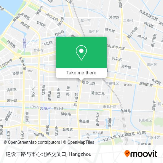 建设三路与市心北路交叉口 map