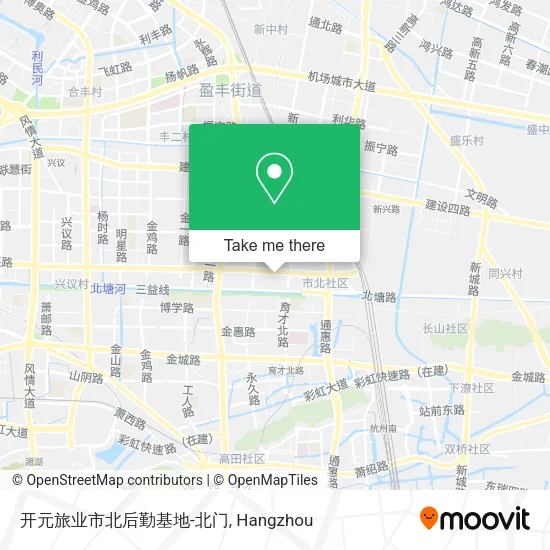开元旅业市北后勤基地-北门 map