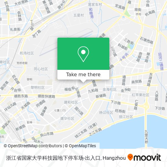 浙江省国家大学科技园地下停车场-出入口 map