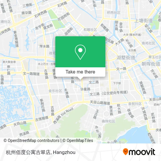 杭州佰度公寓古翠店 map
