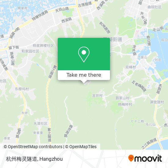 杭州梅灵隧道 map