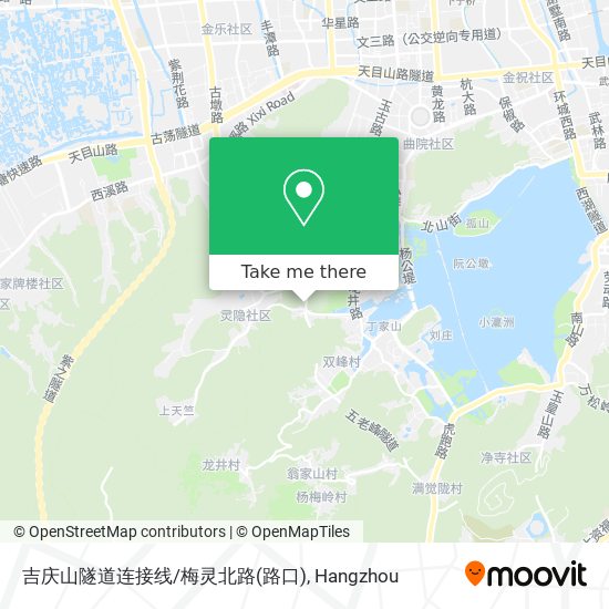 吉庆山隧道连接线/梅灵北路(路口) map