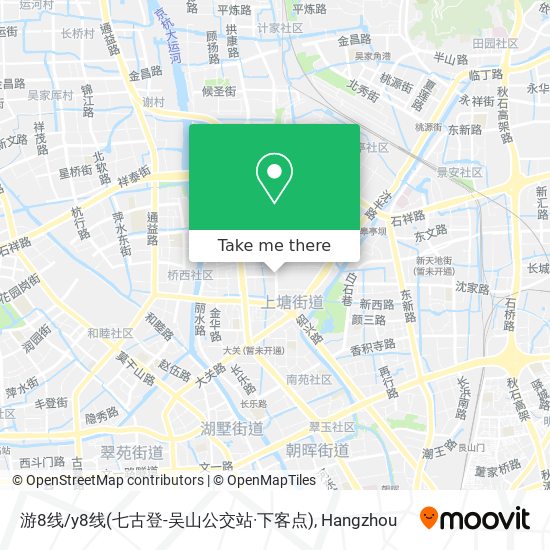 游8线/y8线(七古登-吴山公交站·下客点) map