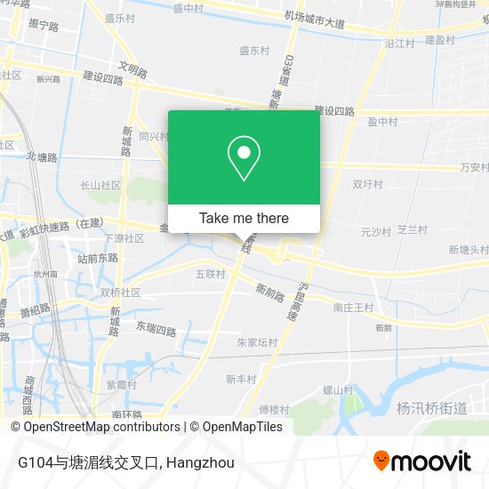 G104与塘湄线交叉口 map