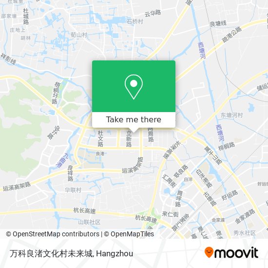 万科良渚文化村未来城 map