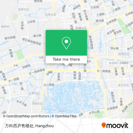 万科西庐售楼处 map