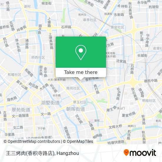王三烤肉(香积寺路店) map