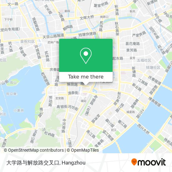 大学路与解放路交叉口 map