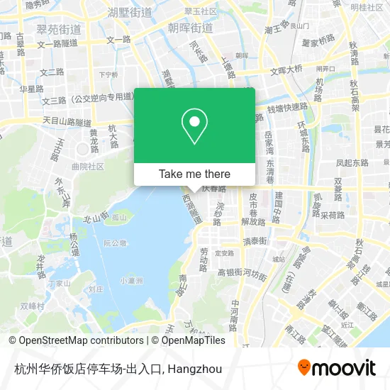 杭州华侨饭店停车场-出入口 map