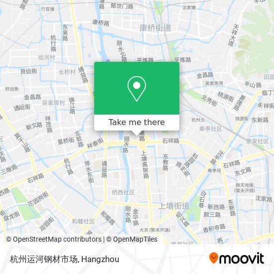 杭州运河钢材市场 map