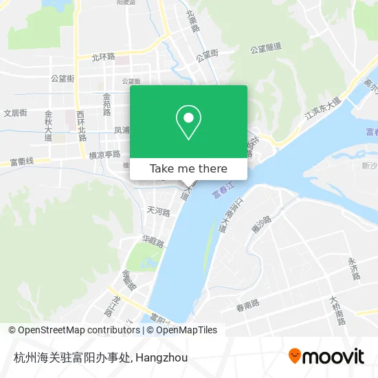 杭州海关驻富阳办事处 map