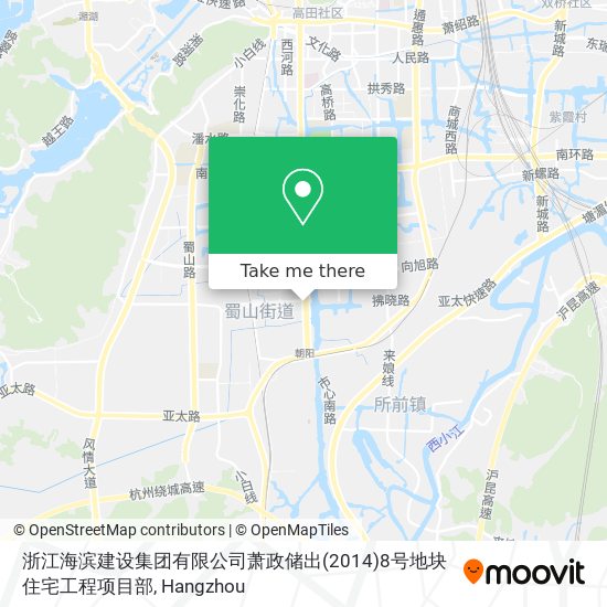 浙江海滨建设集团有限公司萧政储出(2014)8号地块住宅工程项目部 map