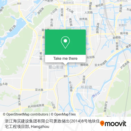 浙江海滨建设集团有限公司萧政储出(2014)8号地块住宅工程项目部 map