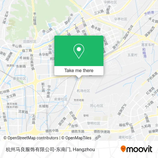 杭州马良服饰有限公司-东南门 map