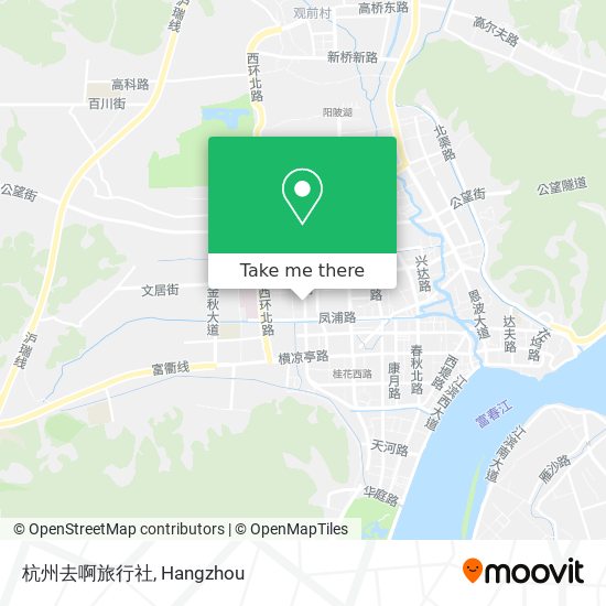 杭州去啊旅行社 map