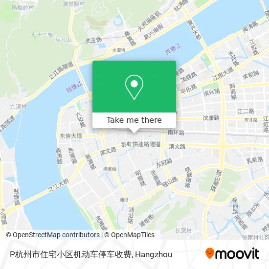 P杭州市住宅小区机动车停车收费 map