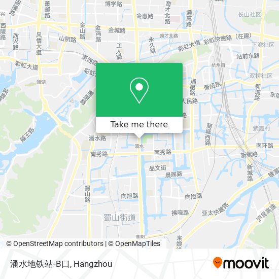 潘水地铁站-B口 map