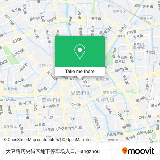 大豆路历史街区地下停车场入口 map