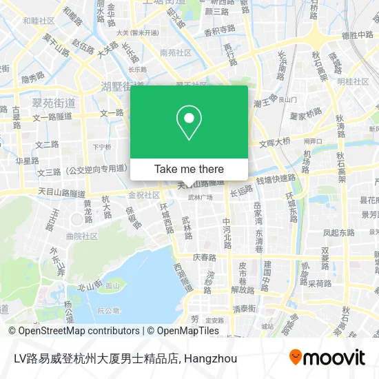 LV路易威登杭州大厦男士精品店 map