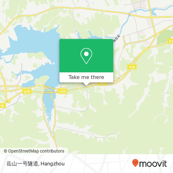 岳山一号隧道 map