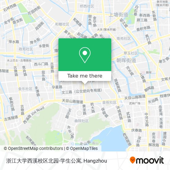 浙江大学西溪校区北园-学生公寓 map