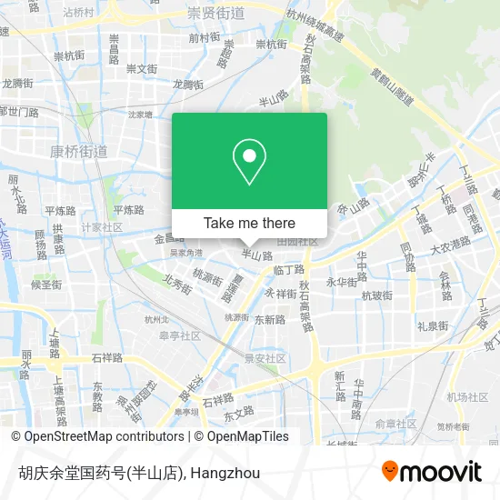 胡庆余堂国药号(半山店) map