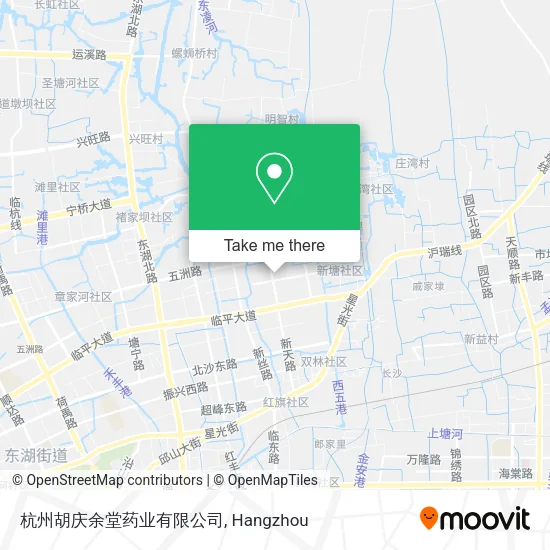 杭州胡庆余堂药业有限公司 map