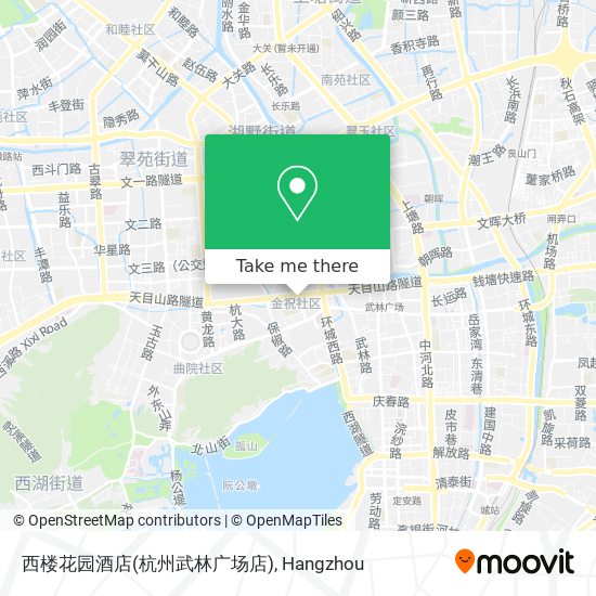 西楼花园酒店(杭州武林广场店) map