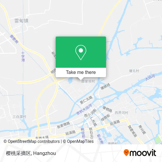 樱桃采摘区 map