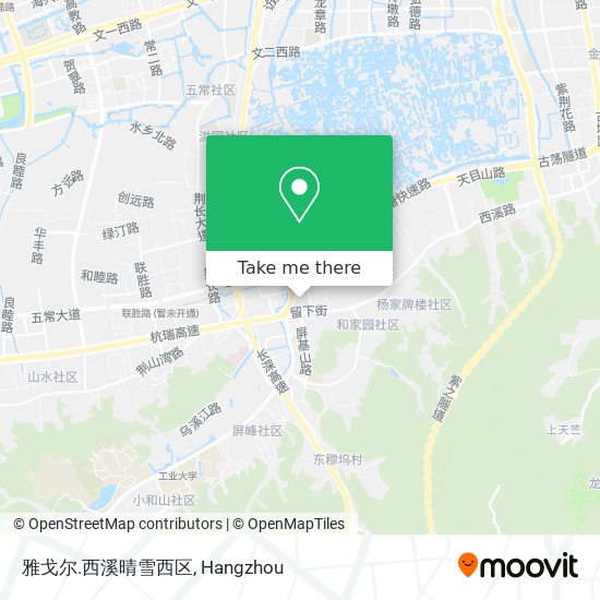 雅戈尔.西溪晴雪西区 map