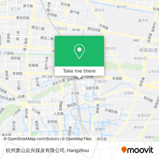 杭州萧山众兴煤炭有限公司 map