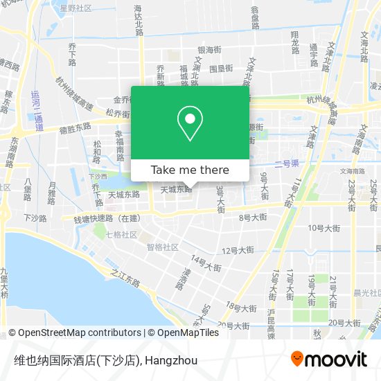 维也纳国际酒店(下沙店) map