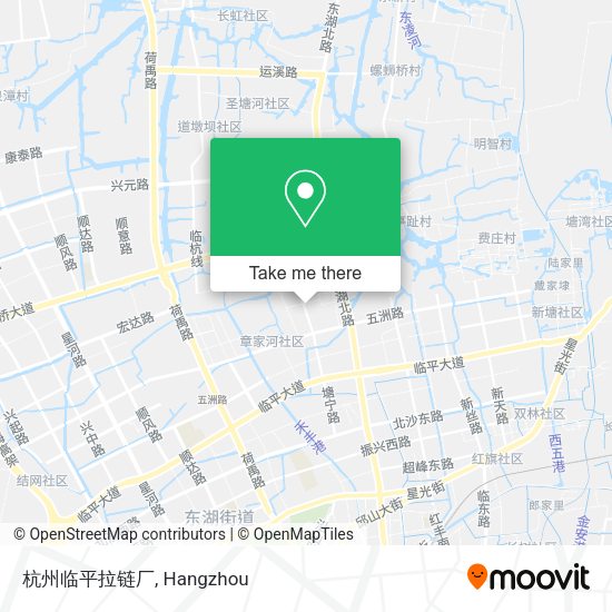 杭州临平拉链厂 map