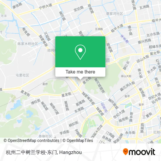 杭州二中树兰学校-东门 map
