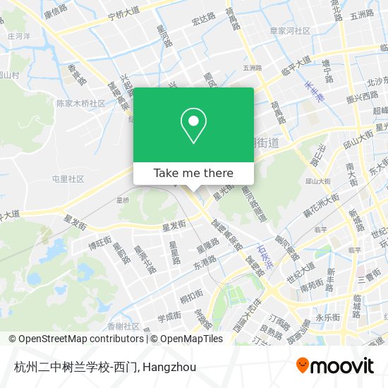 杭州二中树兰学校-西门 map