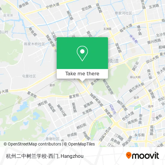 杭州二中树兰学校-西门 map