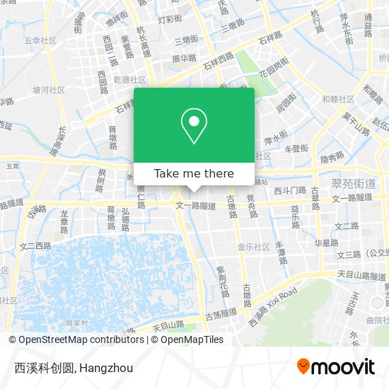 西溪科创圆 map