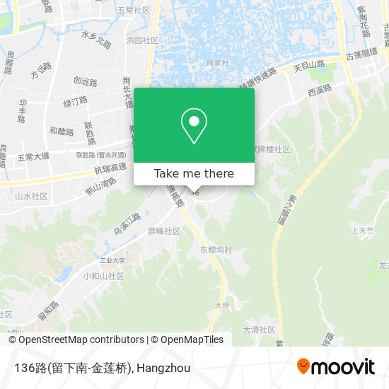 136路(留下南-金莲桥) map