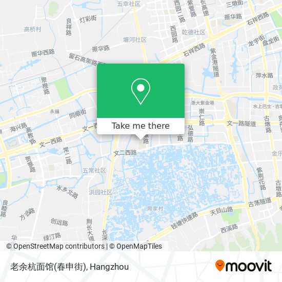 老余杭面馆(春申街) map
