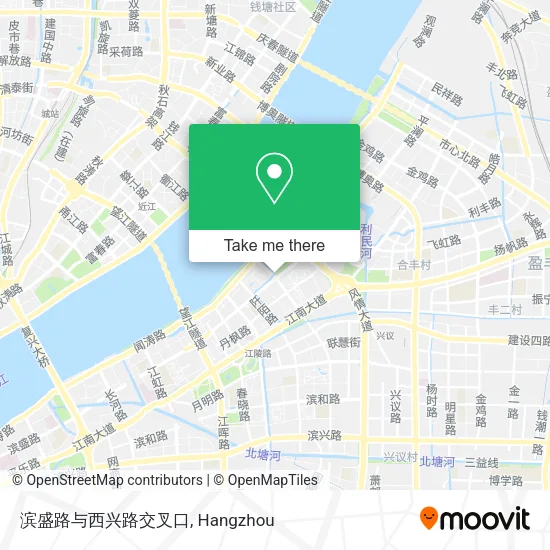 滨盛路与西兴路交叉口 map