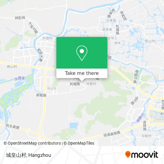城皇山村 map