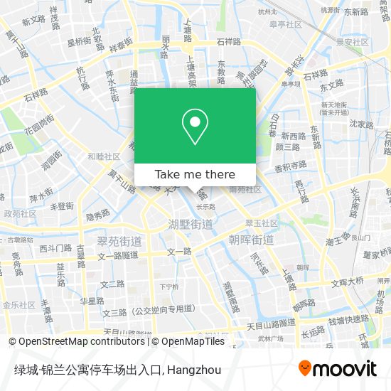 绿城·锦兰公寓停车场出入口 map