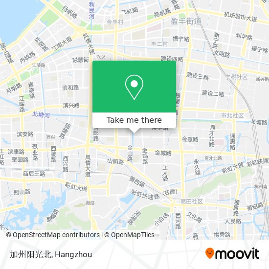 加州阳光北 map