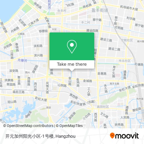 开元加州阳光小区-1号楼 map