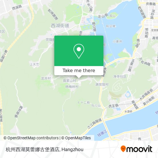 杭州西湖莫蕾娜古堡酒店 map