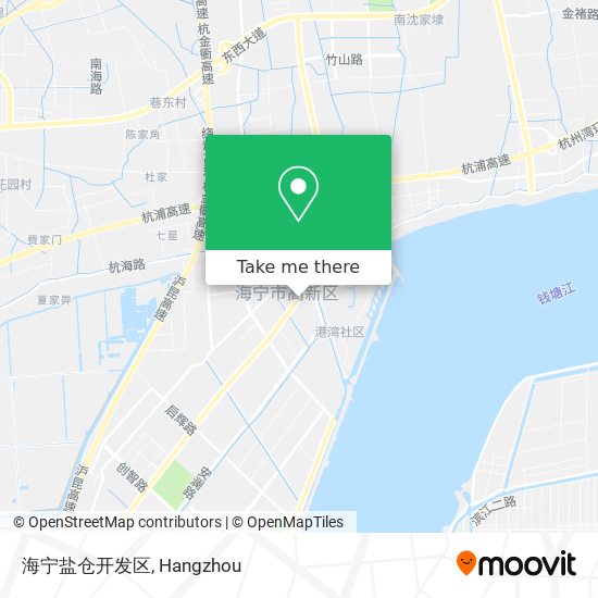 海宁盐仓开发区 map