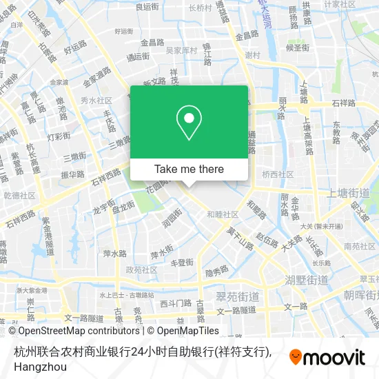 杭州联合农村商业银行24小时自助银行(祥符支行) map