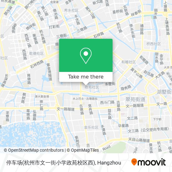 停车场(杭州市文一街小学政苑校区西) map